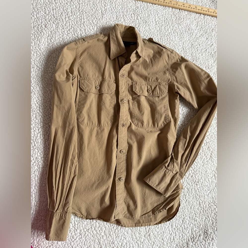 90’s Ralph Lauren Women’s Utility Button-Down Shirt Safari Military Style Sz 2